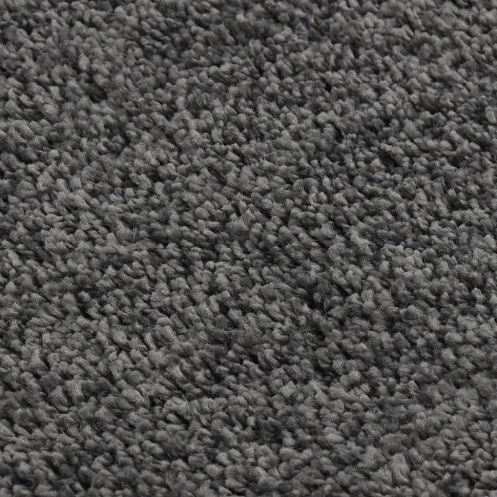 Tappeto Shaggy Grigio Ombroso 80x150 cm Antiscivolo