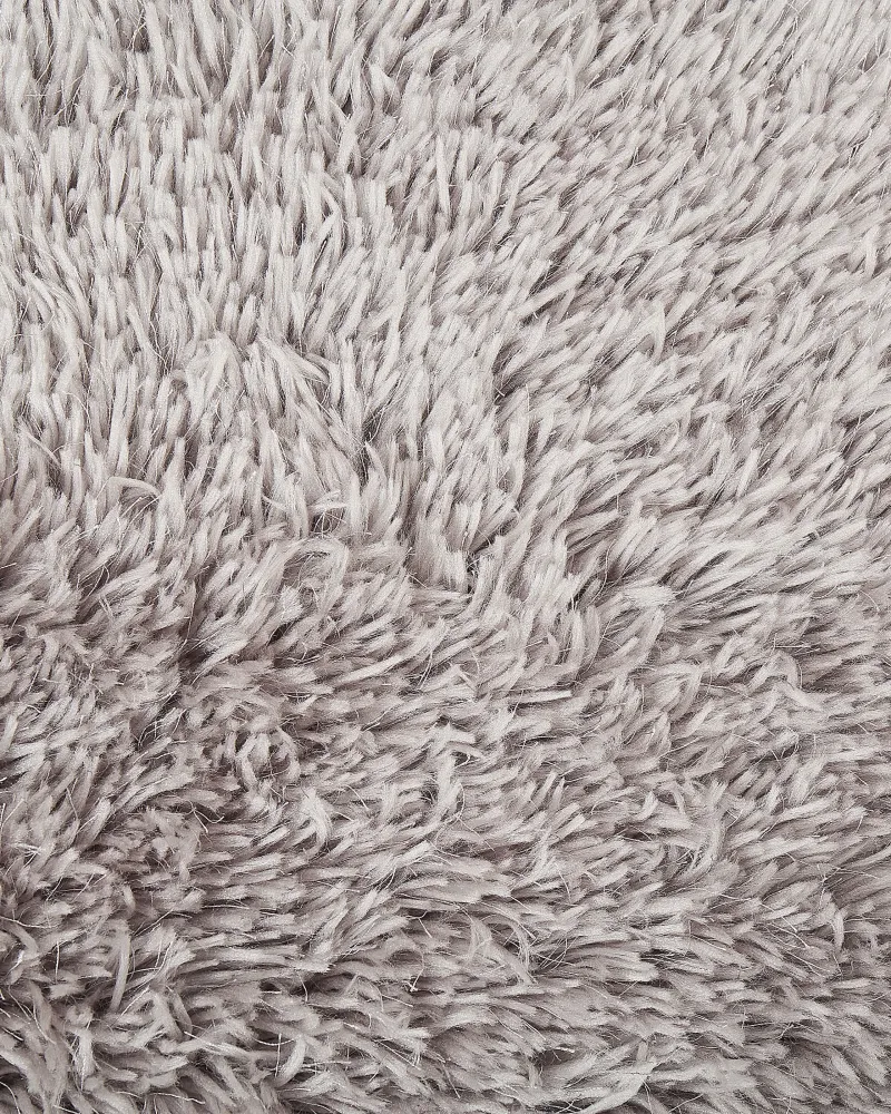 Tappeto shaggy rotondo grigio limpido ⌀ 140 cm CIDE