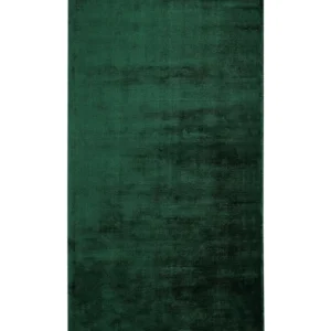 Tappeto viscosa verde tenebroso 80 x 150 cm GESI II