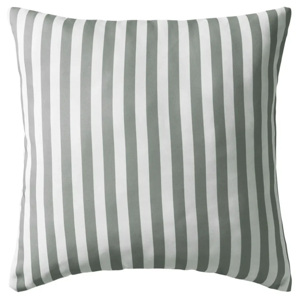 Cuscini da Esterno 4 pz Stampa Righe 45x45 cm Grigi