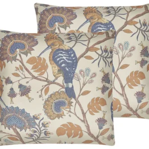 Set di 2 cuscini con motivo uccello 45 x 45 cm multicolore SPIRAEA
