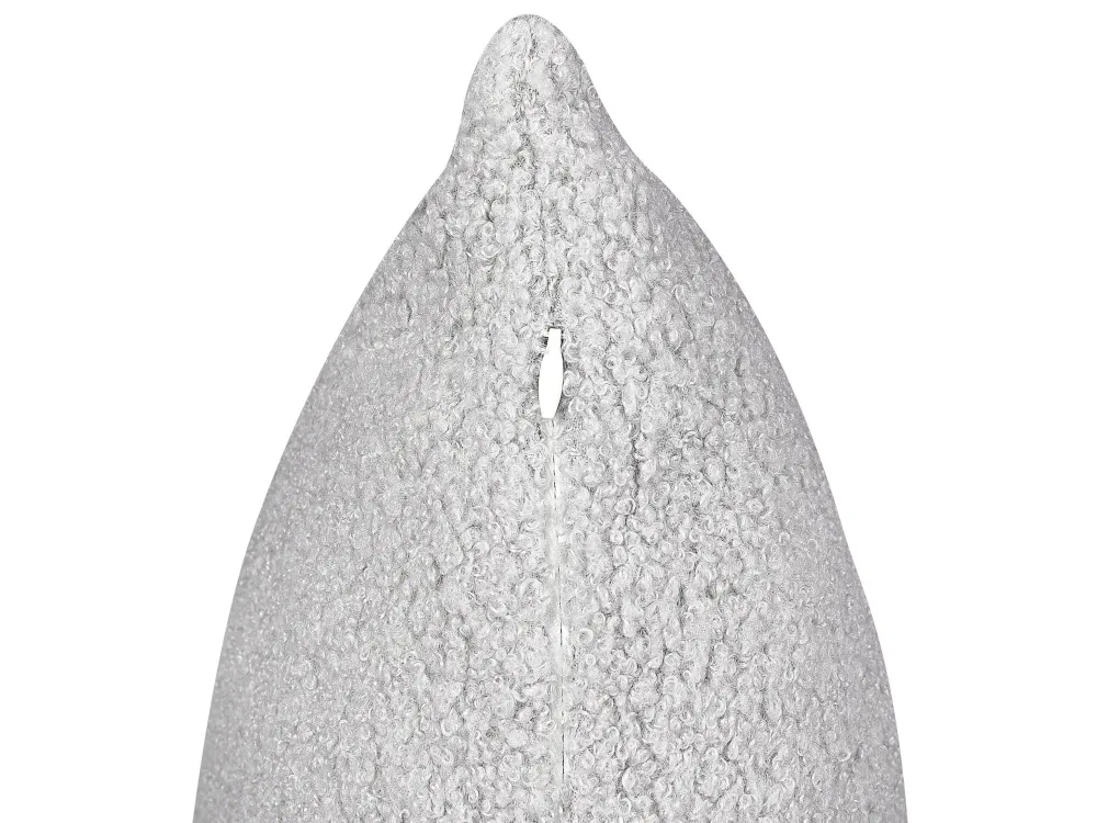 Set di 2 cuscini decorativi bouclé grigio 45 x 45 cm LEUZEA