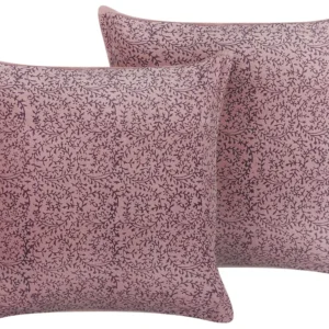 Set di 2 cuscini velluto rosa 45 x 45 cm ROMNEYA