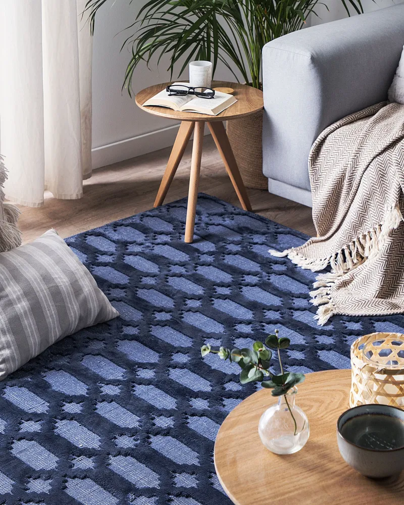 Tappeto blu marino 160 x 230 cm pelo limitato CIZRE