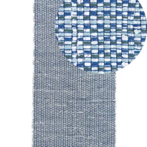 Tappeto blu marino rettangolare cotone creato mano - 80x150cm - BESNI