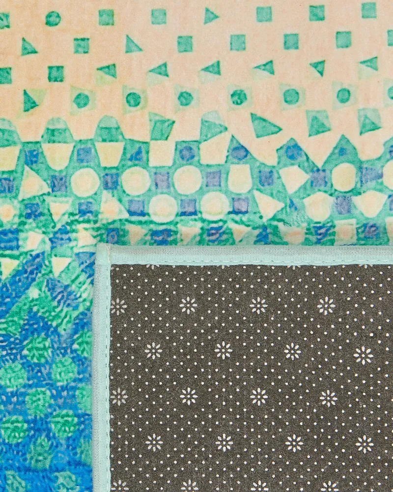 Tappeto blu/verde 160 x 230 cm SUSUZ