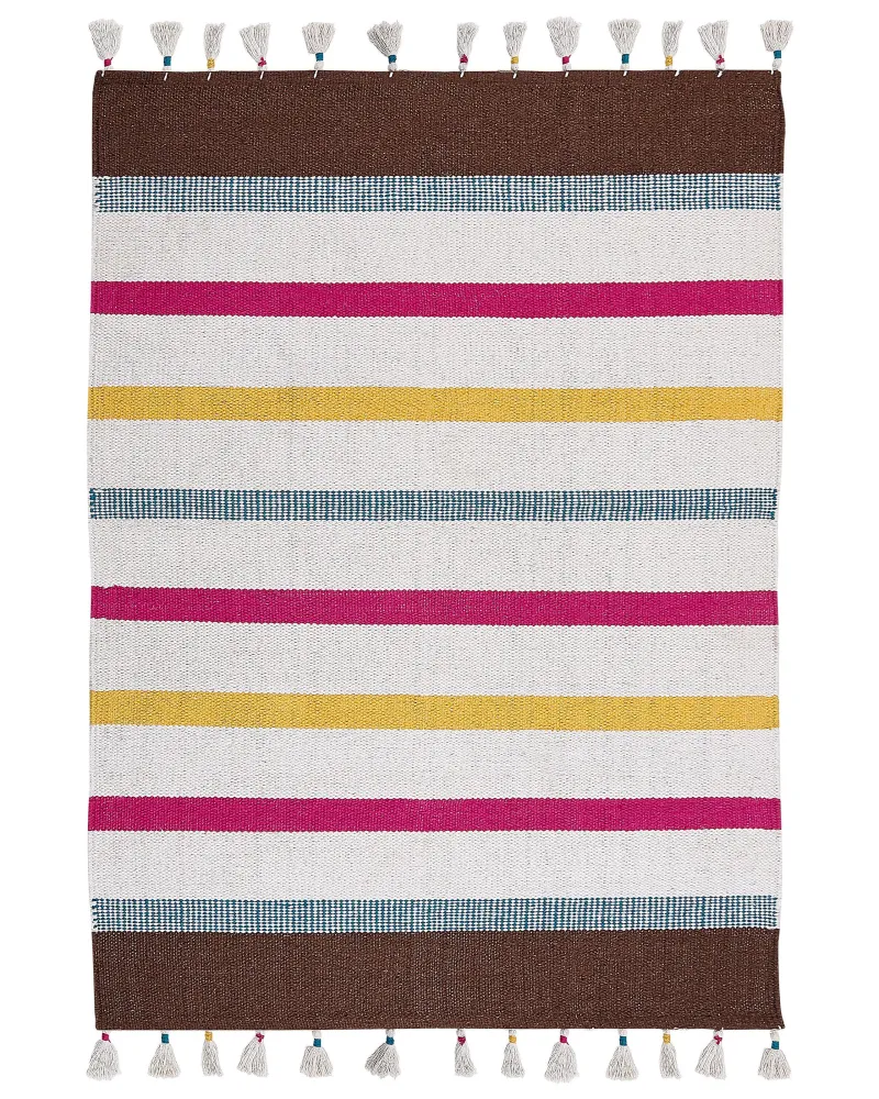 Tappeto cotone multicolore 160 x 230 cm HISARLI