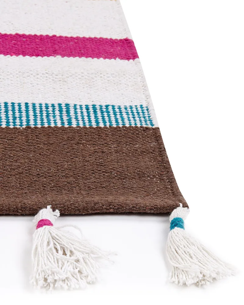 Tappeto cotone multicolore 160 x 230 cm HISARLI