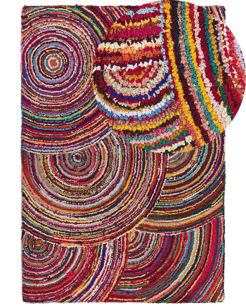 Tappeto cotone multicolore 160 x 230 cm KOZAN