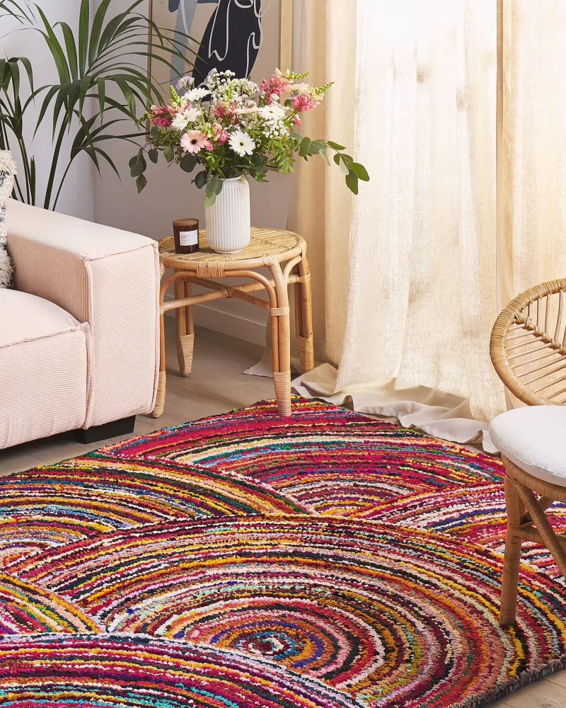 Tappeto cotone multicolore 160 x 230 cm KOZAN