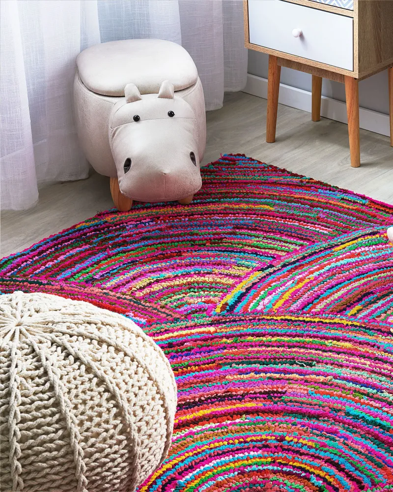 Tappeto cotone multicolore 160 x 230 cm KOZAN