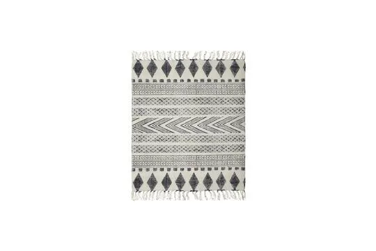 Tappeto cotone nero e grigio 230x160 cm Block House Doctor - 230cm
