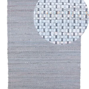 Tappeto grigio rettangolare cotone realizzato mano - 160x230cm - BESNI