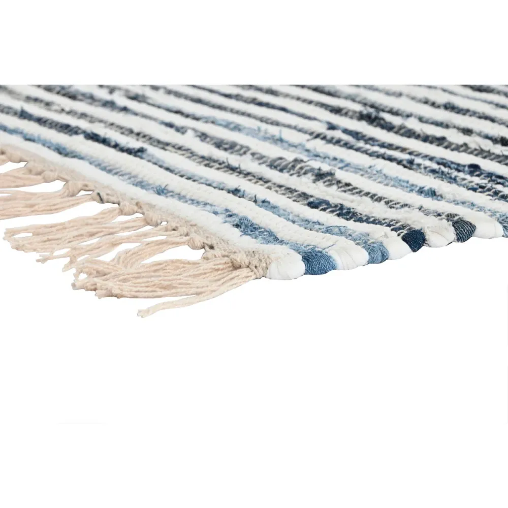 Tappeto Home ESPRIT Azzurro Bianco 120 x 180 x 0,5 cm