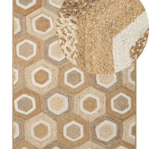 Tappeto iuta crema 160 x 230 cm BASOREN