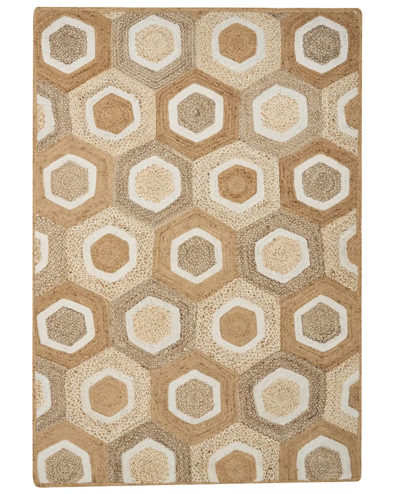 Tappeto iuta crema 160 x 230 cm BASOREN
