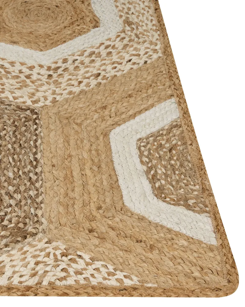 Tappeto iuta crema 160 x 230 cm BASOREN