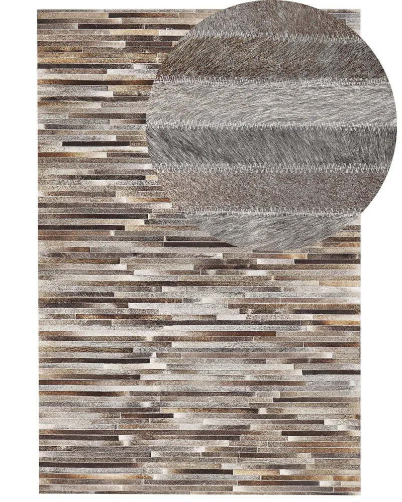 Tappeto pelle multicolore 160 x 230 cm TUZLUCA