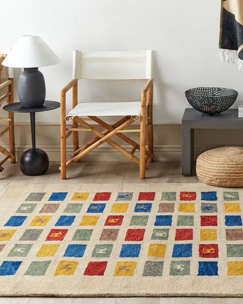 Tappeto Gabbeh lana multicolore 160 x 230 cm MURATLI