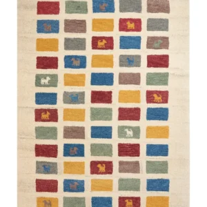 Tappeto Gabbeh lana multicolore 160 x 230 cm MURATLI