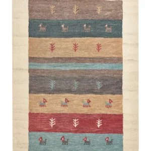 Tappeto Gabbeh lana multicolore 160 x 230 cm SARILAR