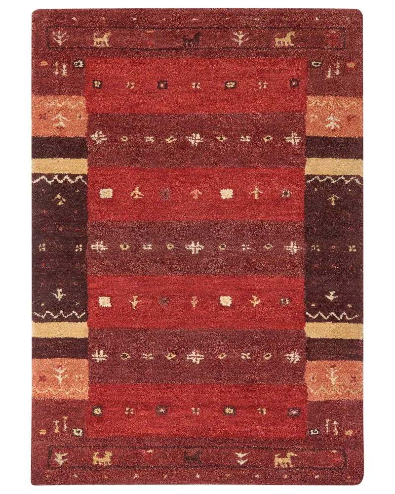 Tappeto Gabbeh lana multicolore 160 x 230 cm SINANLI