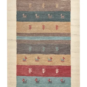 Tappeto Gabbeh lana multicolore 160 x 230 cm SARILAR