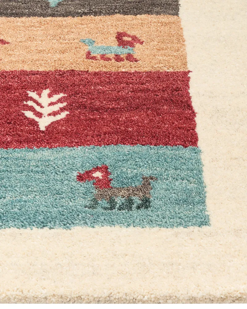 Tappeto Gabbeh lana multicolore 160 x 230 cm SARILAR