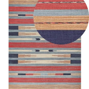 Tappeto kilim cotone multicolore 140 x 200 cm GANDZAK