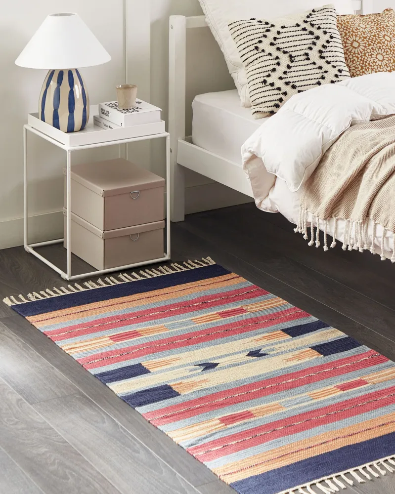 Tappeto kilim cotone multicolore 80 x 150 cm GANDZAK