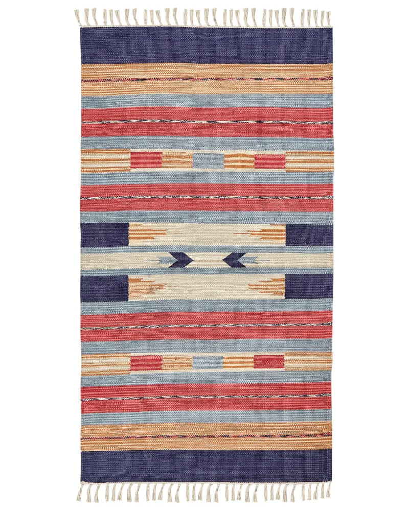 Tappeto kilim cotone multicolore 80 x 150 cm GANDZAK