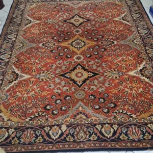 Tappeto Grande Con Tre Rombi Centrali Di Cui Uno Arancio Rov.+tag