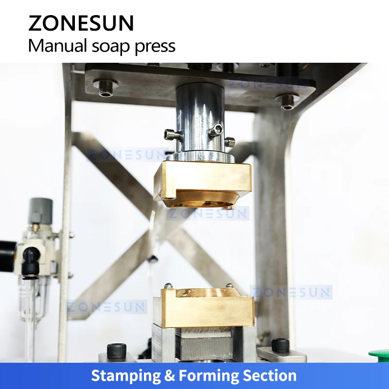ZONESUN ZS-MYZ1 Pneumatic Soap Stamping Machine Custom Molds