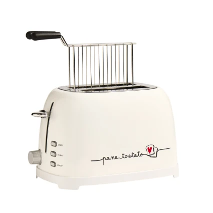 Tostapane Elettrico Pane Tostato Design Vintage Bianco – Simple Day