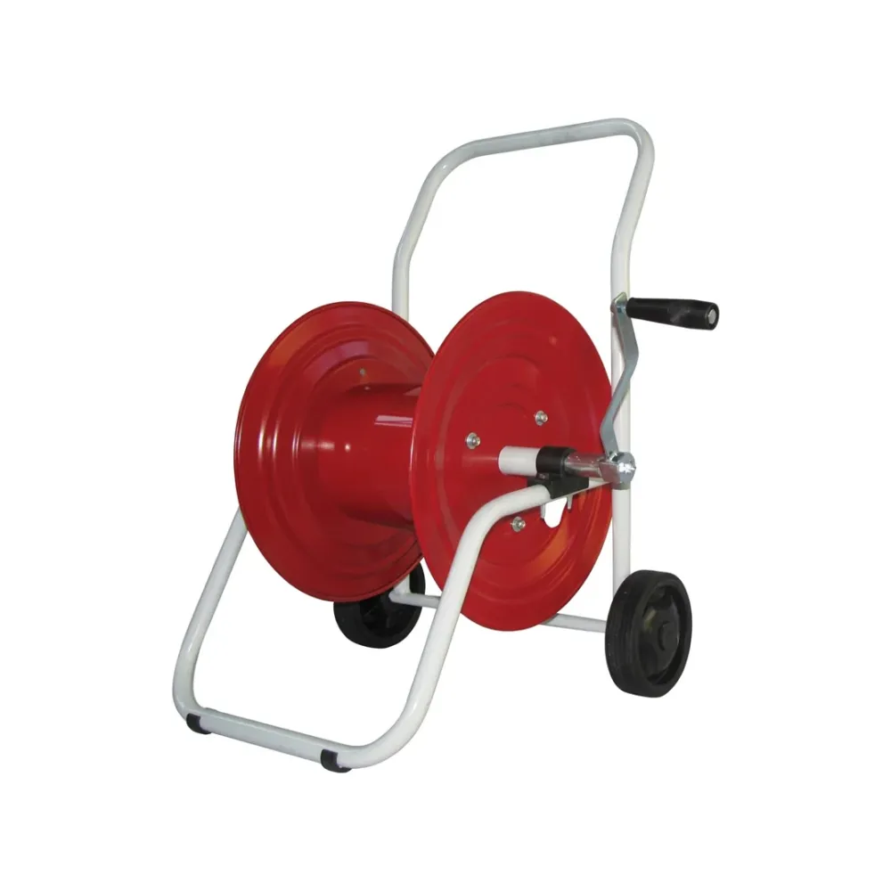 Avvolgitubo carrellato Strong acciaio verniciato epossidico 50mt ottone 1/2