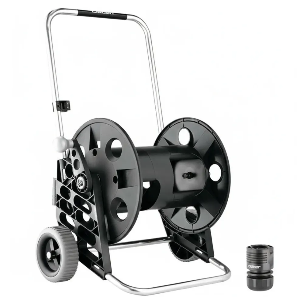 Avvolgitubo carrellato Claber Genius 100 alluminio per tubo 1/2”