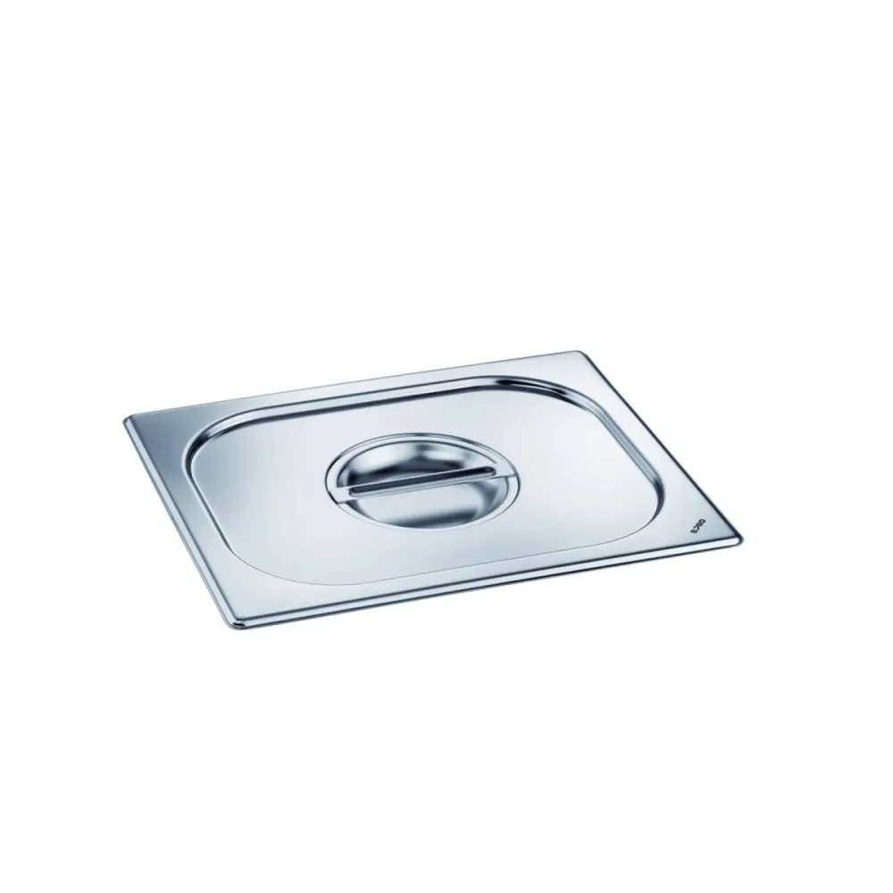 B.Pro Coperchio di acciaio inossidabile con una maniglia per contenitori GN 1/6