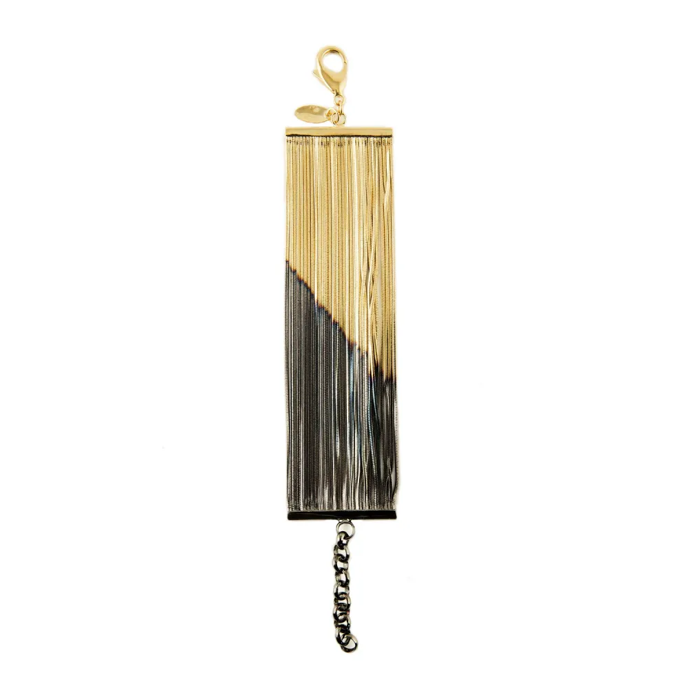 BRACCIALE MULTIFILO ORO BICOLORE