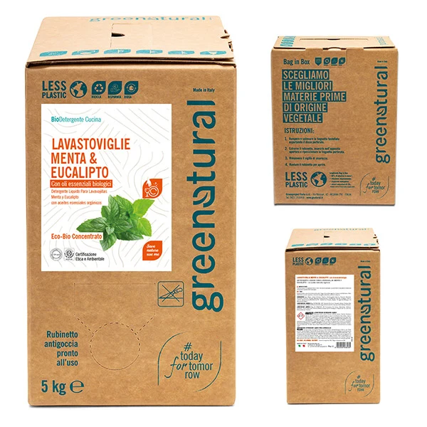 Lavastoviglie liquido Menta & Eucalipto - Bag Box