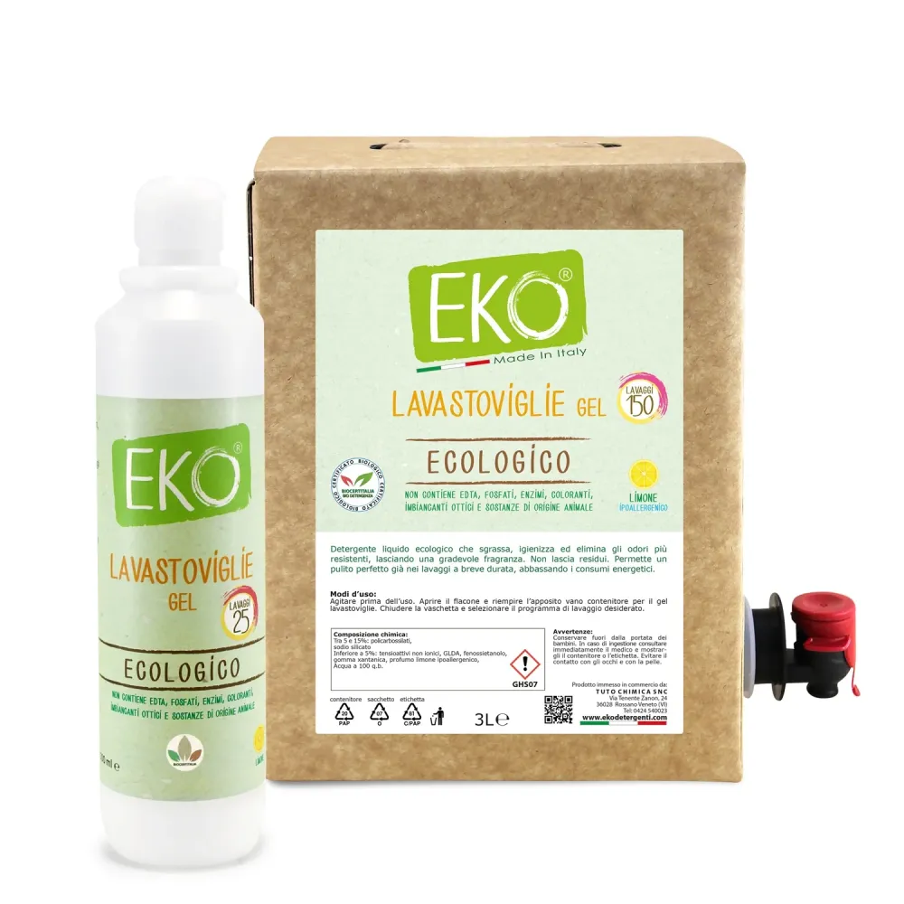 Bag Box kit Eko detersivo lavastoviglie gel