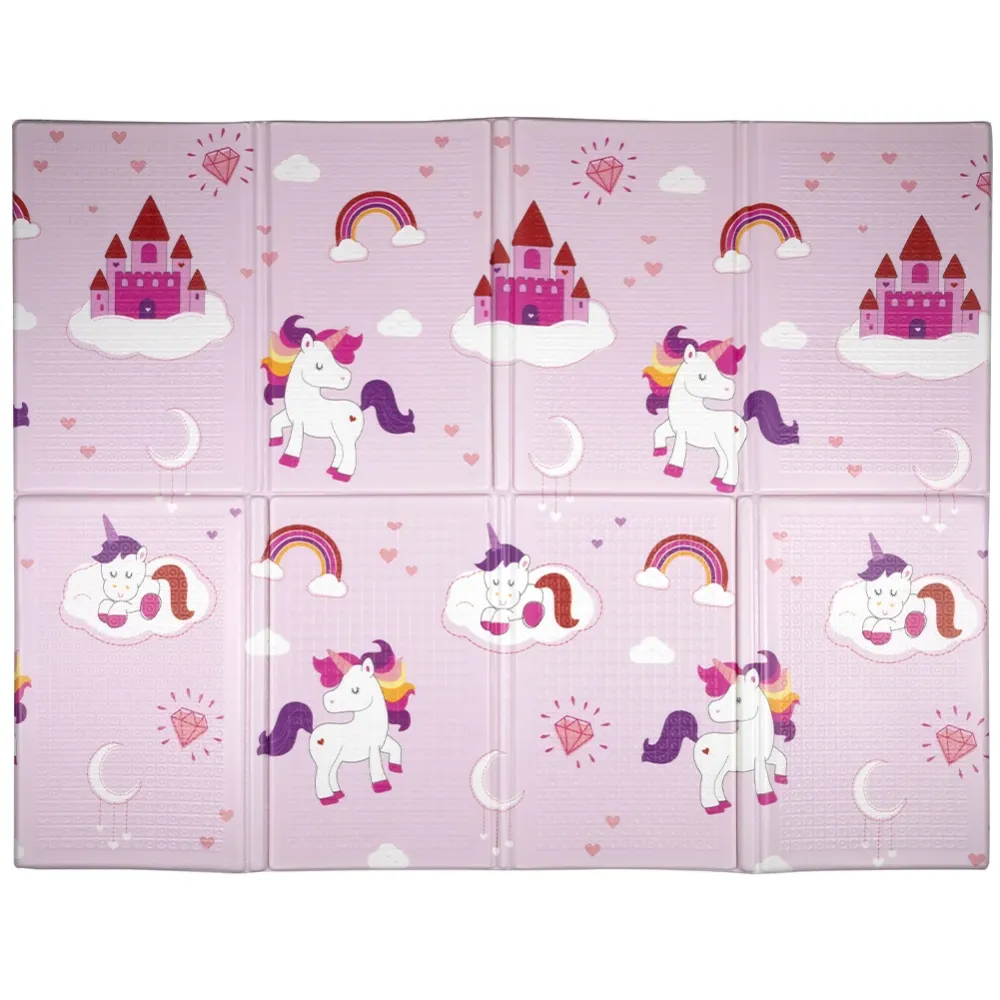 Tappeto da Gioco per Bambini XXL 90 x 120 cm Colori Assortiti Morbido Anticaduta