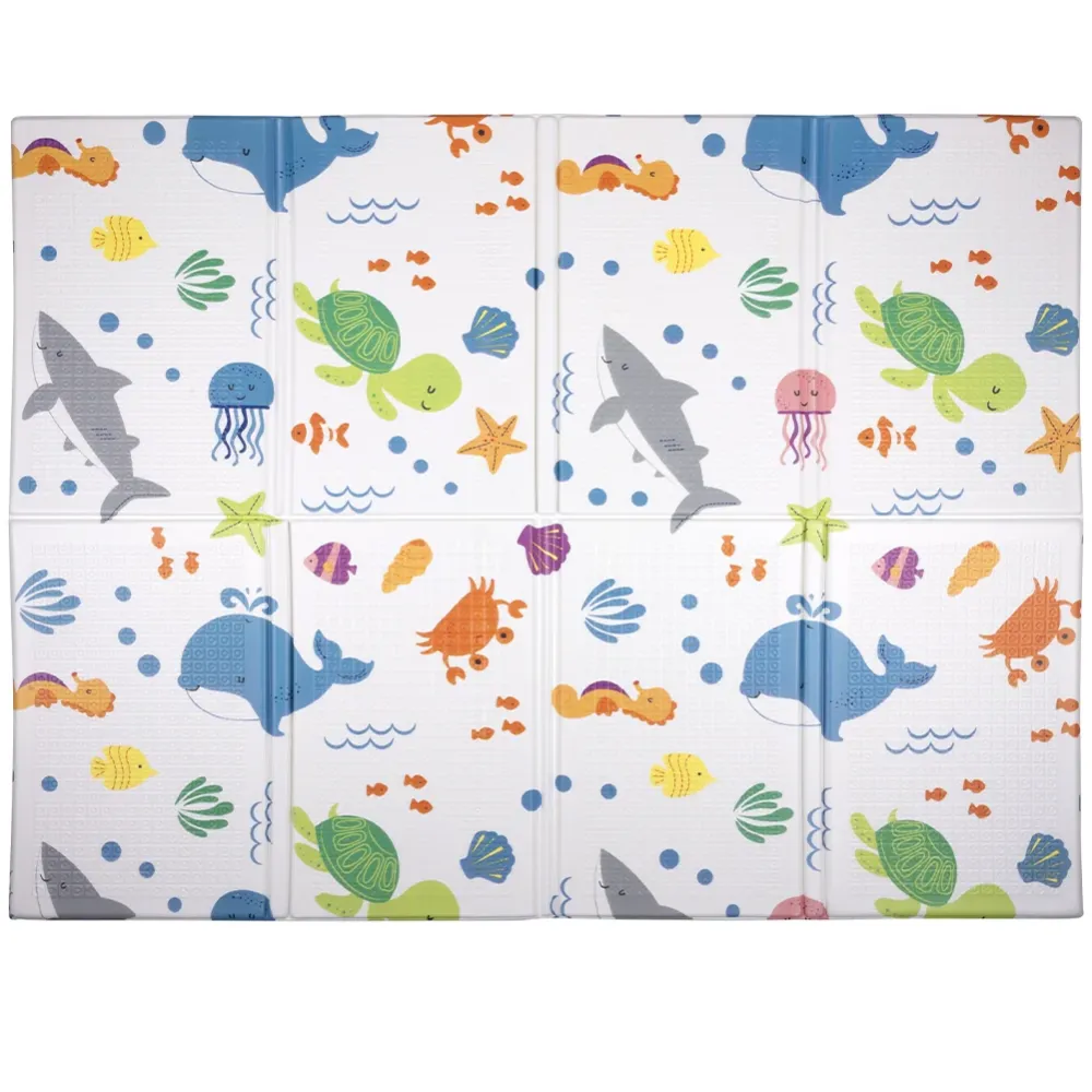 Tappeto da Gioco per Bambini XXL 90 x 120 cm Colori Assortiti Morbido Anticaduta