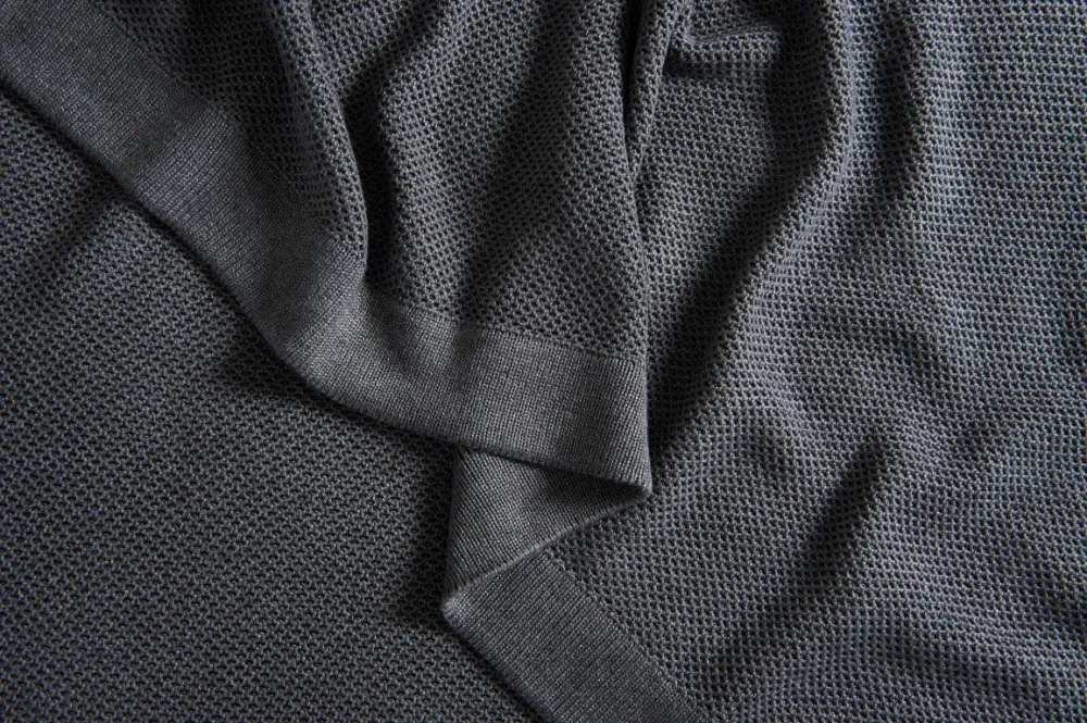 Bemboka Honeycomb Bamboo Throw Pre Shrunk Grey