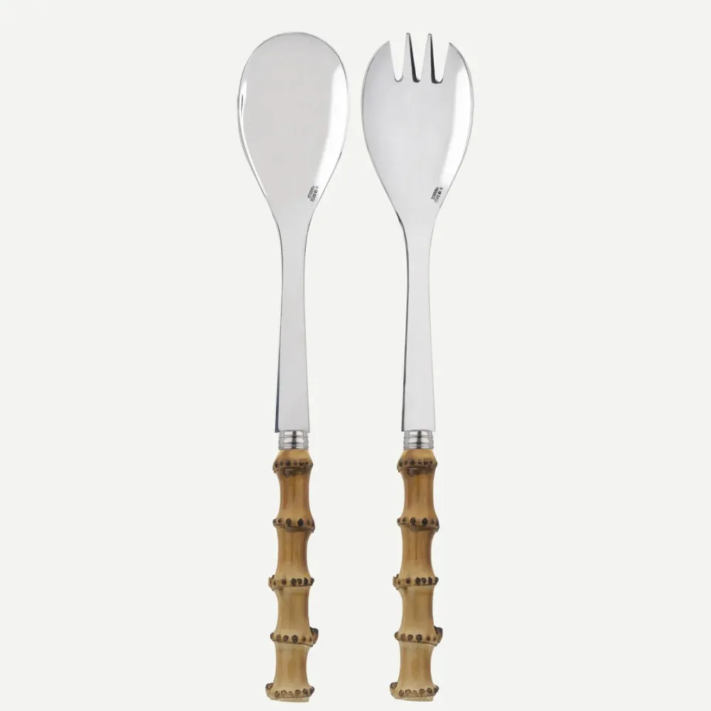 Sabre Salad Cutlery Set Panda Bamboo