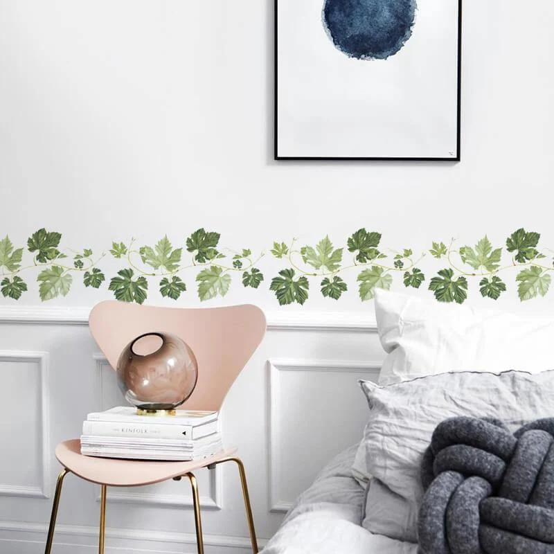 Stendardo Personalizzato Gourd Leaf Vine Peel and Stick Wall Decals