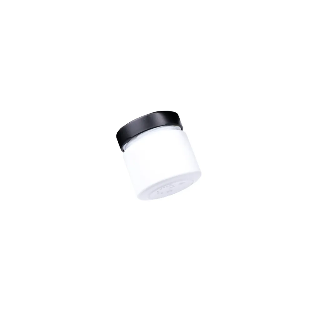 Barattolo di vetro fine magnetico BIANCO 125 ml senza listello