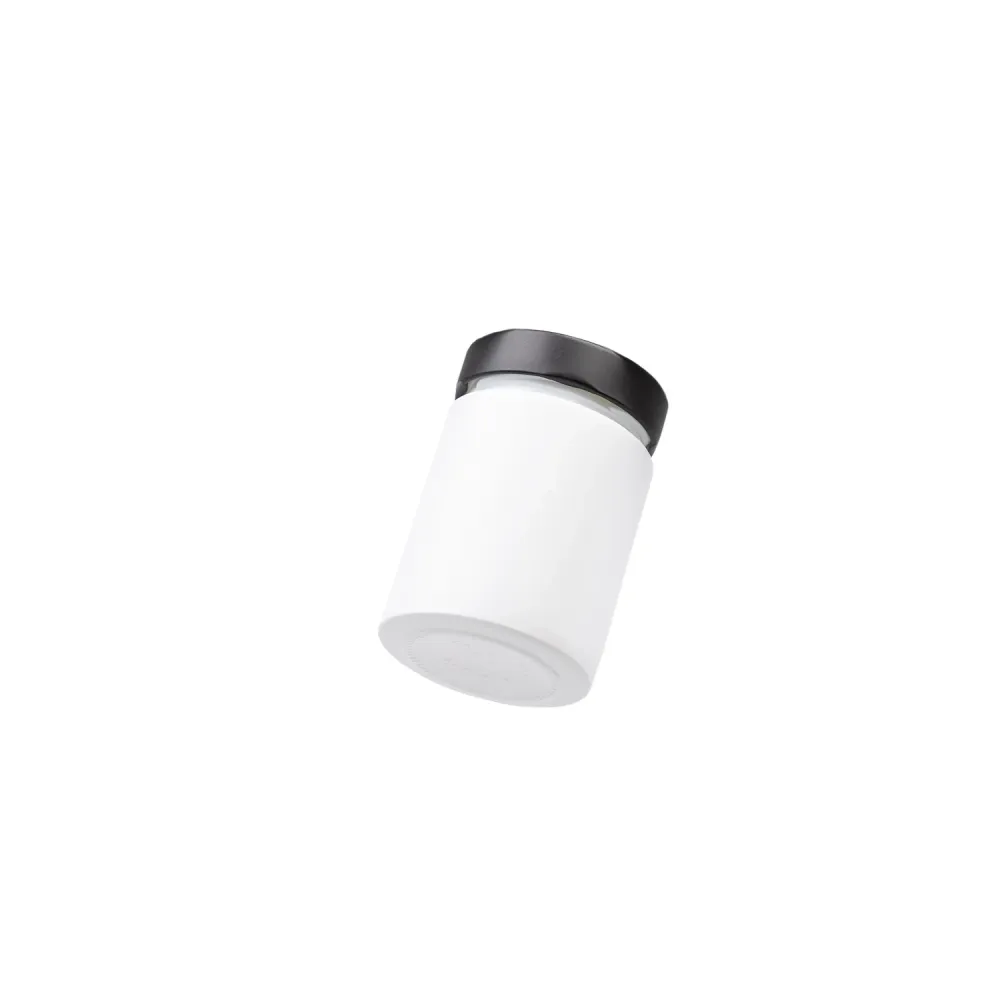 Barattolo di vetro fine magnetico BIANCO 192 ml senza listello