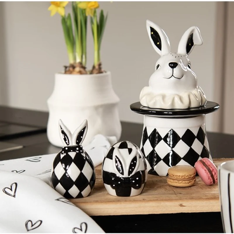 Barattolo Ceramica Decorativo Pasquale 13×13×20 cm – Easter Table
