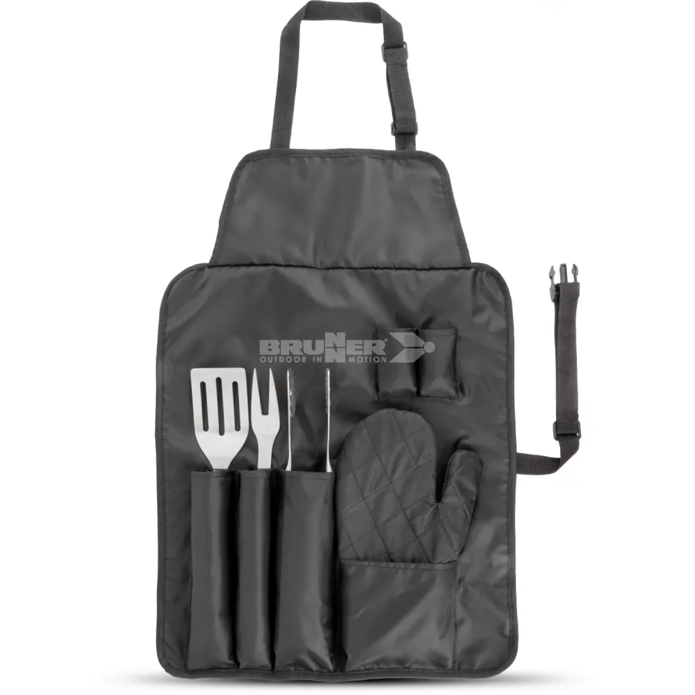 BRUNNER BRASEIRO KIT DI UTENSILI DA BARBECUE ACCIAIO INOX