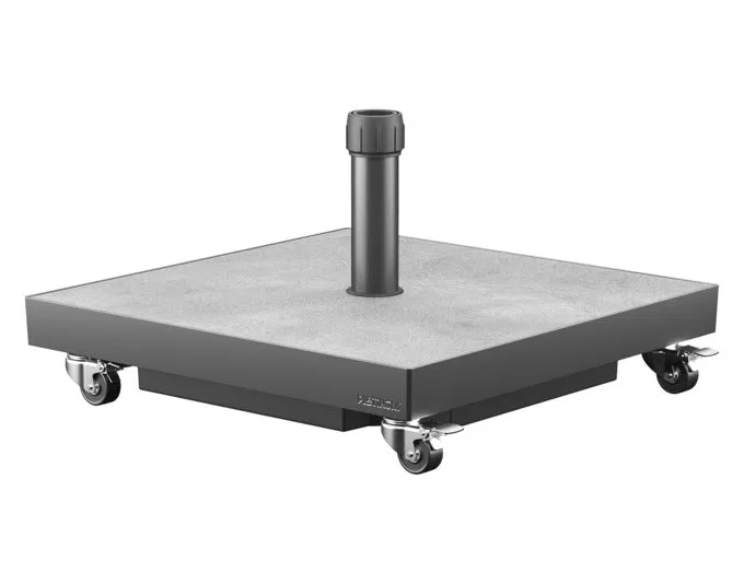 PLATINUM SUN & SHADE base Ceramica 40 kg grigia con ruote